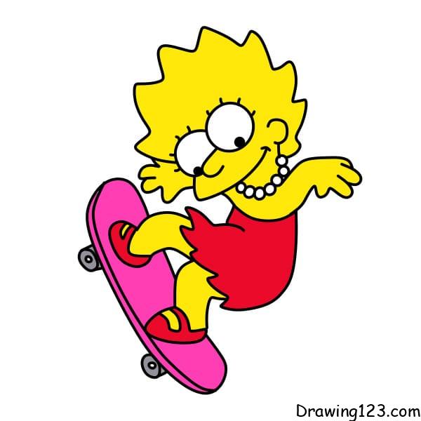 Jak Nakreslit Drawing-Lisa-Simpson-step-11