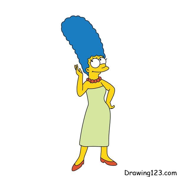 Jak Nakreslit Drawing-Marge-Simpson-step-9-1