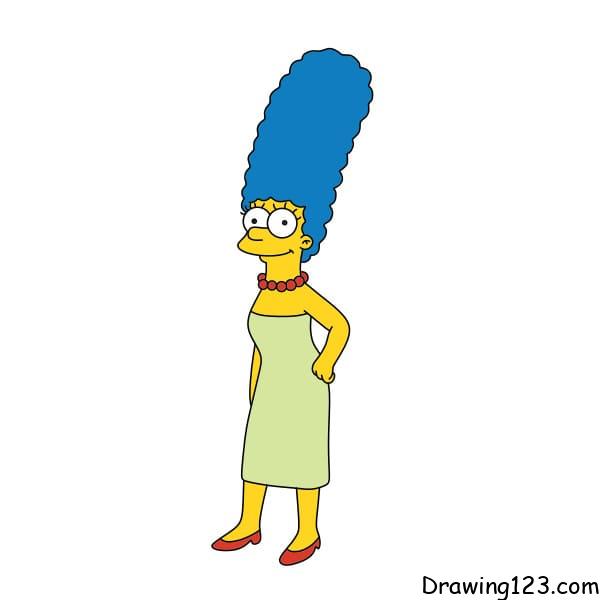 Jak Nakreslit Drawing-Marge-Simpson-step-9-3