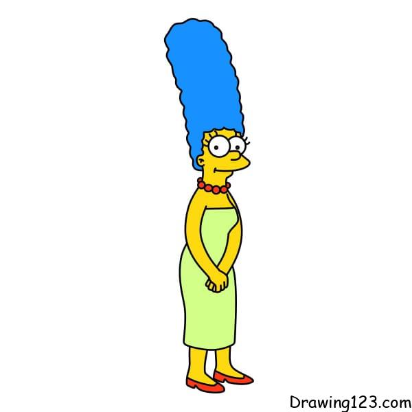 Jak Nakreslit Drawing-Marge-Simpson-step-9-7