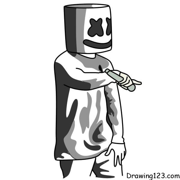 Jak Nakreslit Drawing-Marshmello-step-8