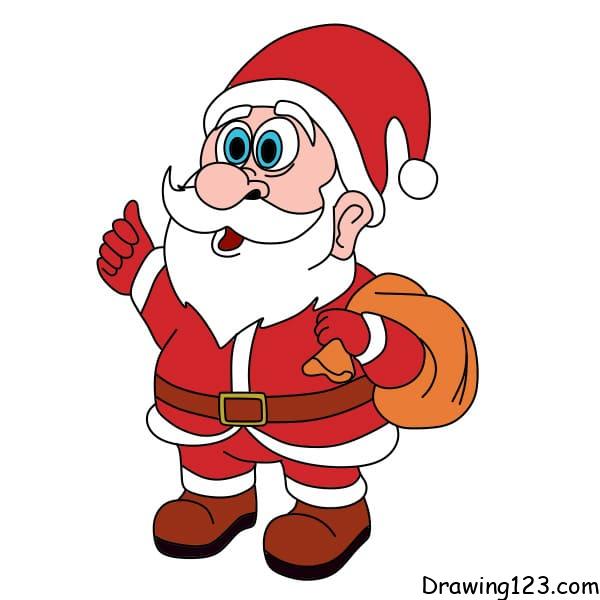 Jak Nakreslit drawing-Santa-Claus-step-14