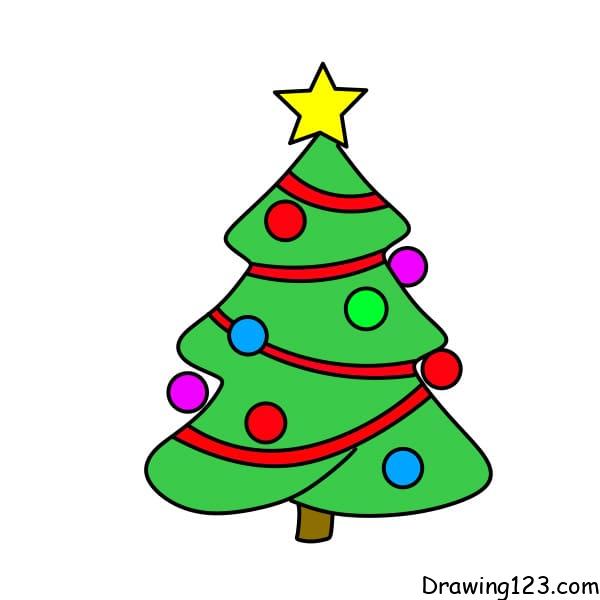 Jak Nakreslit drawing-a-christmas-tree-step-6-4