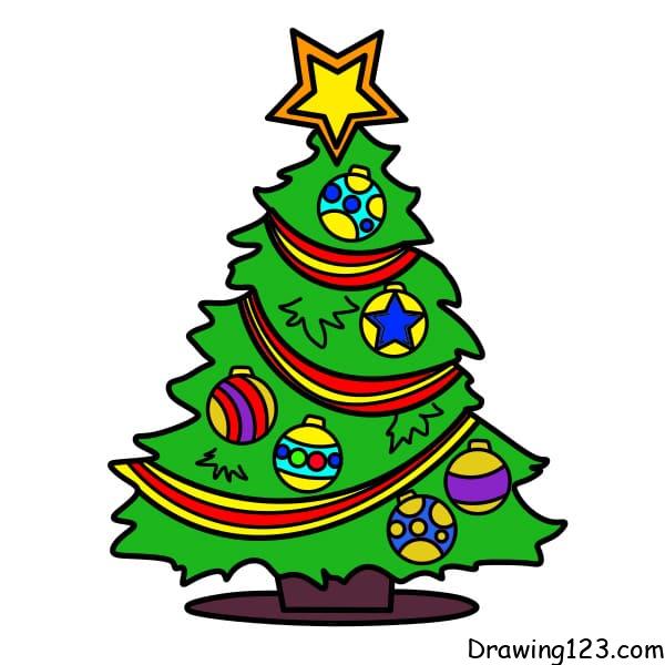 Jak Nakreslit drawing-a-christmas-tree-step-9-1