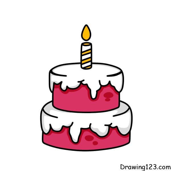 Jak Nakreslit drawing-birthday-cake-step-6-11