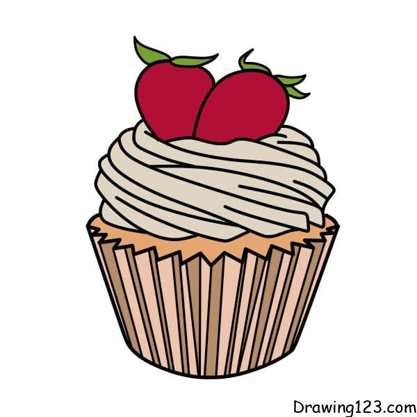 Jak Nakreslit drawing-cupcake-step-10