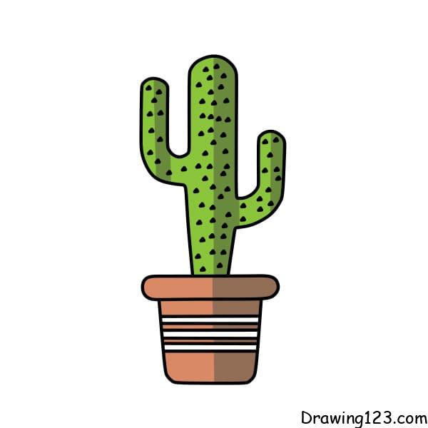 Jak Nakreslit Kaktus