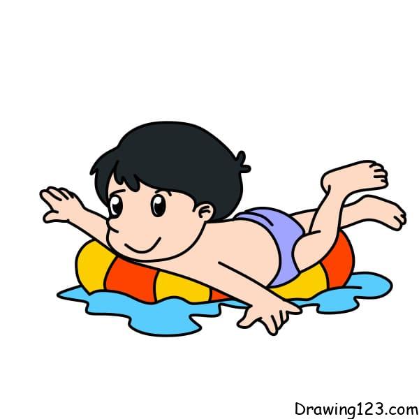 Jak Nakreslit Drawing-a-Swimming-Person-step-9