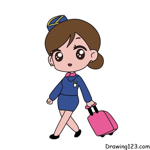 Jak Nakreslit Drawing-a-flight-attendant-step-11