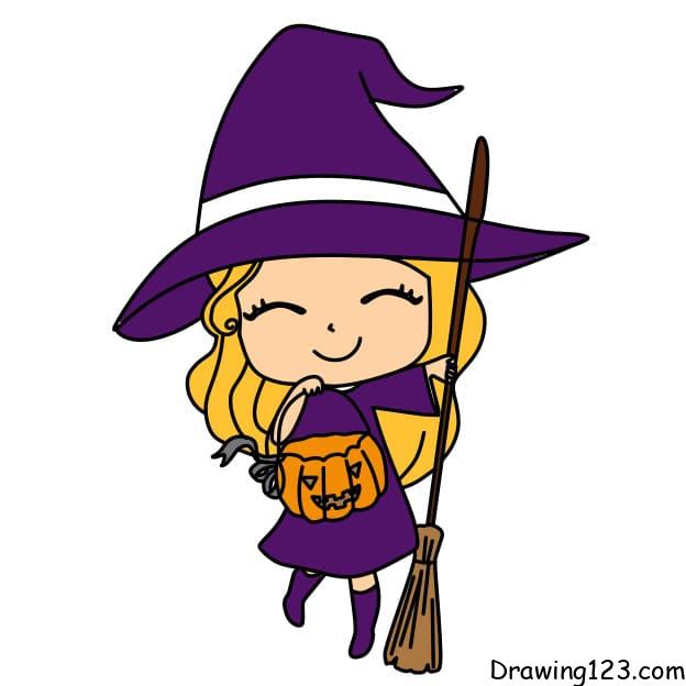 Jak Nakreslit drawing-a-witch-step-10