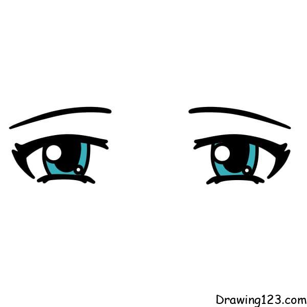 Jak Nakreslit drawing-sad-eyes-step-5