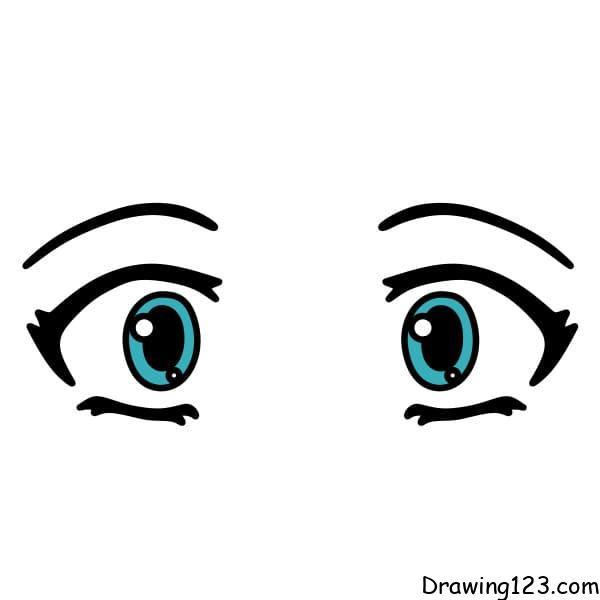 Jak Nakreslit drawing-scared-eyes-step-5