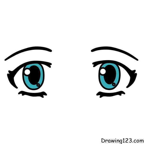 Jak Nakreslit drawing-surprised-eyes-step-5