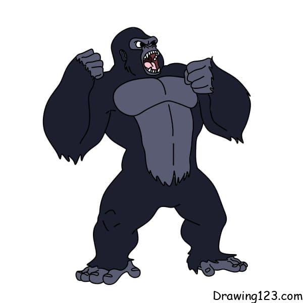 Jak Nakreslit Drawing-King-Kong-step-10-1