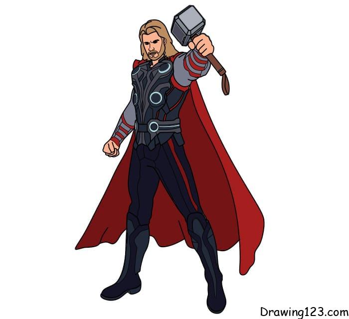 Jak Nakreslit Drawing-Thor-step-14
