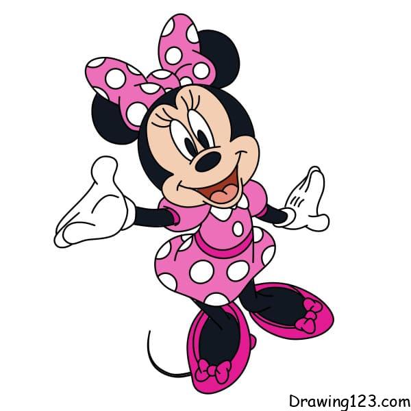 Jak Nakreslit drawing-Minnie-mouse-step-14