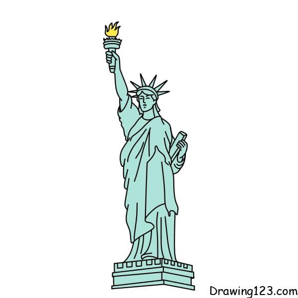 Jak Nakreslit drawing-the-statue-of-liberty-step-14