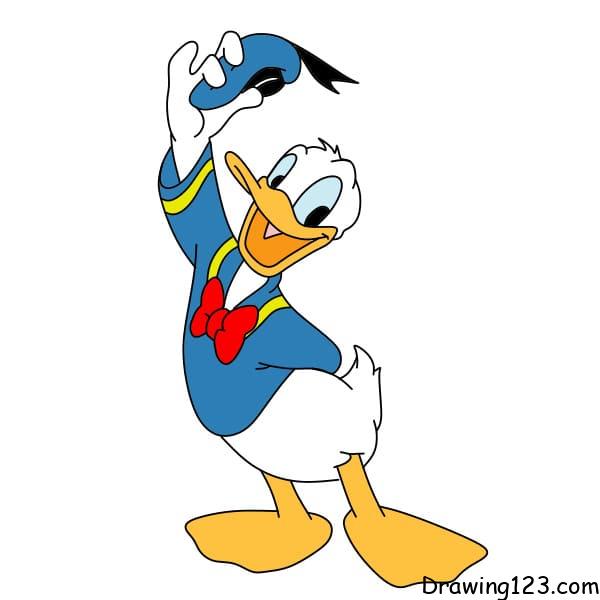 Jak Nakreslit How-to-draw-Donald-duck-step-12