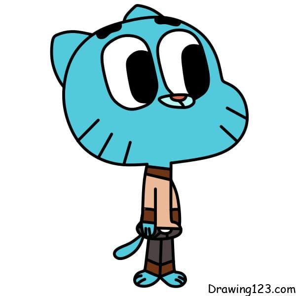 Jak Nakreslit How-to-draw-Gumball-step-9-4