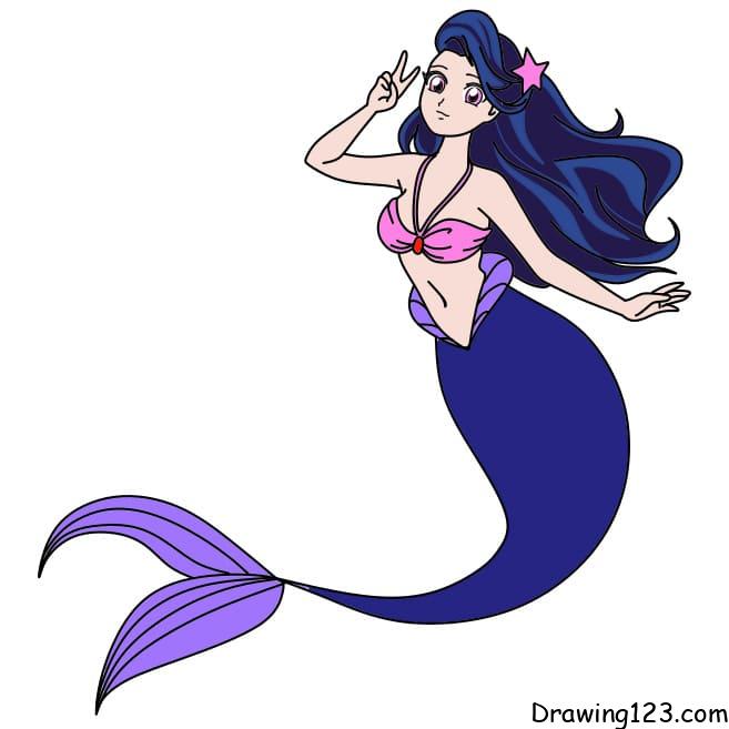 Jak Nakreslit How-to-draw-a-mermaid-step-11-5