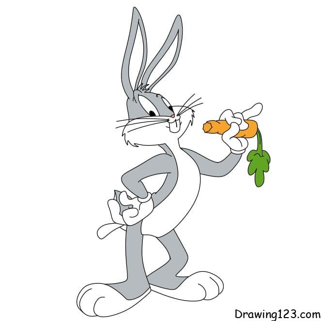 Jak Nakreslit how-to-draw-bugs-bunny-step-12-2