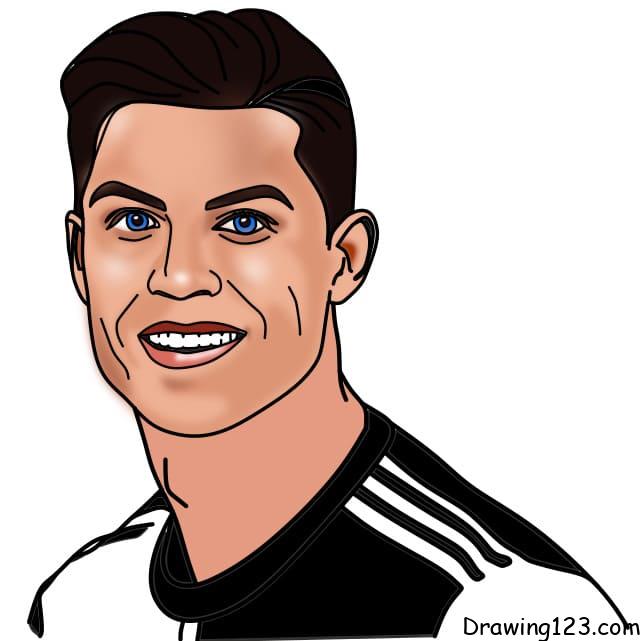 Jak Nakreslit How-to-draw-Ronaldo-step8-1