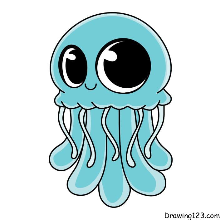 Jak Nakreslit How-to-draw-jellyfish-step-6-1