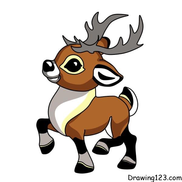 Jak Nakreslit How-to-draw-reindeer-step-11