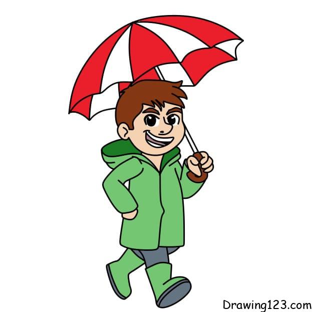 Jak Nakreslit how-to-draw-umbrella-step-13