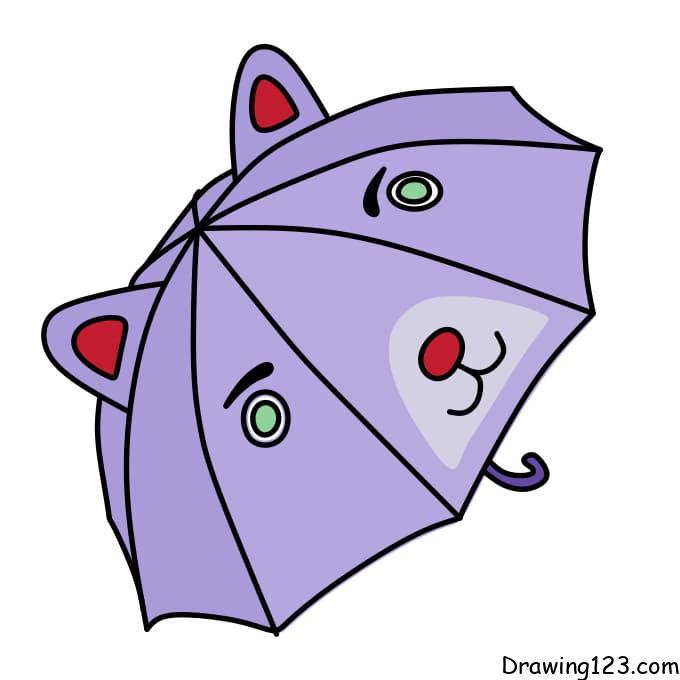 Jak Nakreslit how-to-draw-umbrella-step-6-6