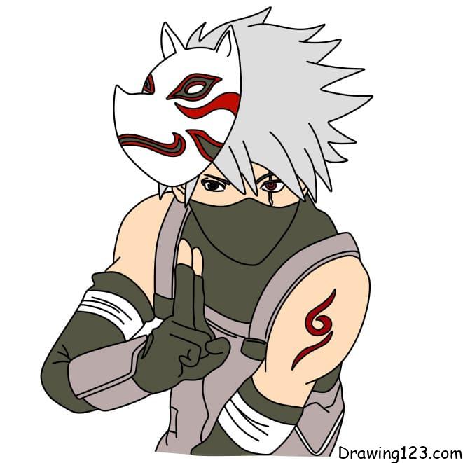 Jak Nakreslit How-to-draw-Kakashi-Hatake-step11