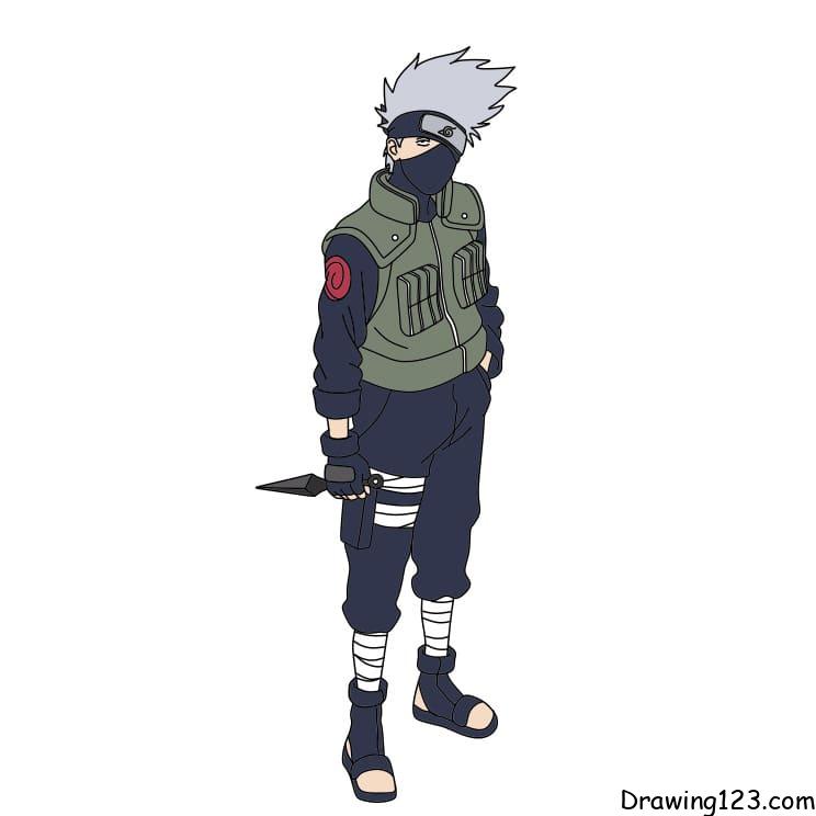 Jak Nakreslit How-to-draw-Kakashi-Hatake-step12