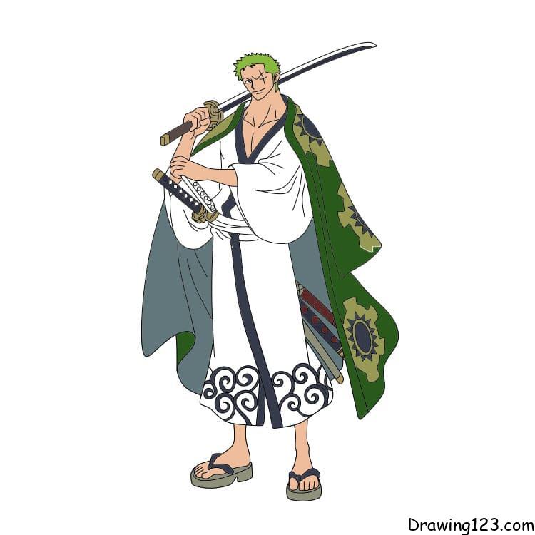 Jak Nakreslit how-to-draw-Roronoa-Zoro-step-15-1