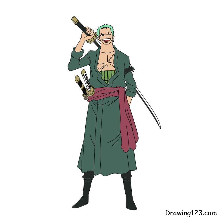 Jak Nakreslit how-to-draw-Roronoa-Zoro-step-16-1