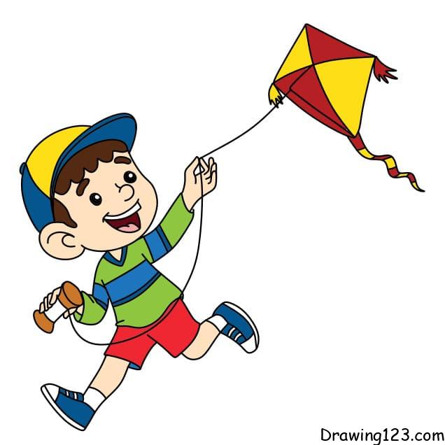 Jak Nakreslit how-to-draw-a-kite-step-12