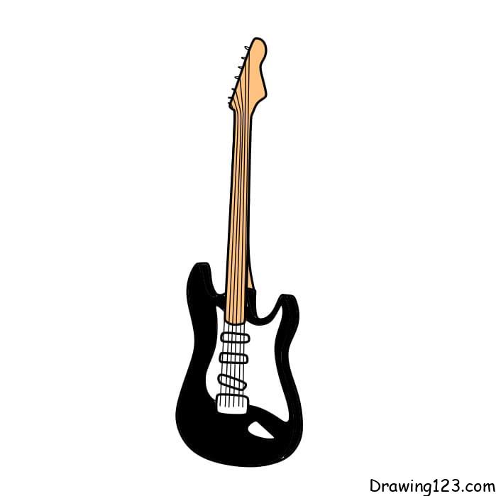 Jak Nakreslit how-to-draw-guitar-step-7-1