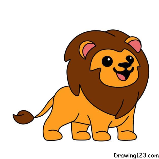 Jak Nakreslit how-to-draw-lion-step-9-1