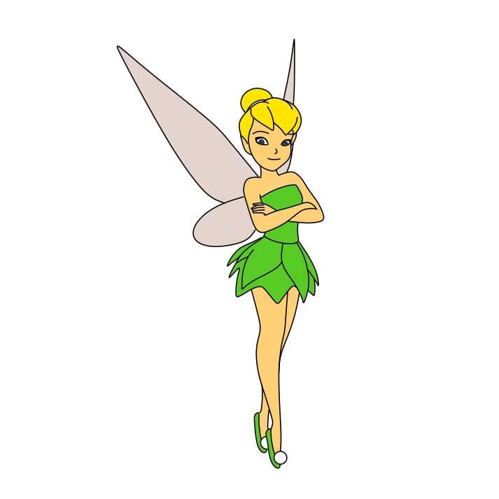 Jak Nakreslit How-to-Draw-Tinkerbell-Step-11-4