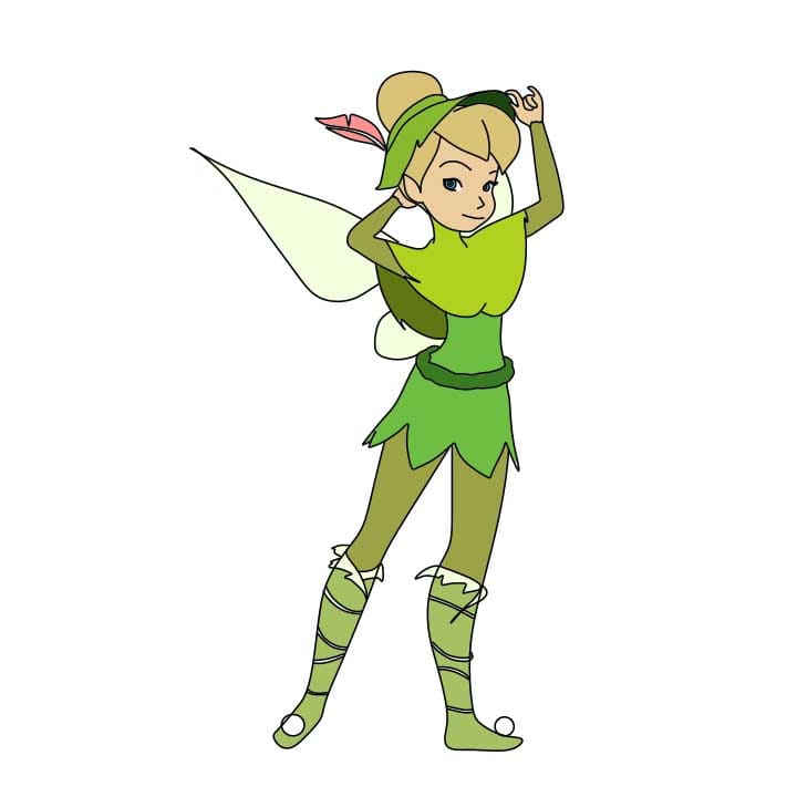 Jak Nakreslit How-to-Draw-Tinkerbell-Step-12