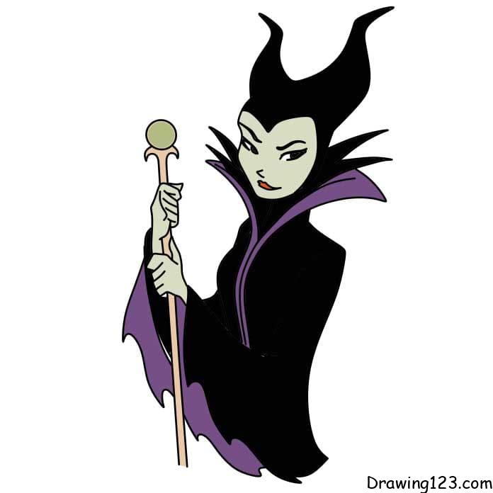 Jak Nakreslit How-to-draw-Malefica-Step-10-1