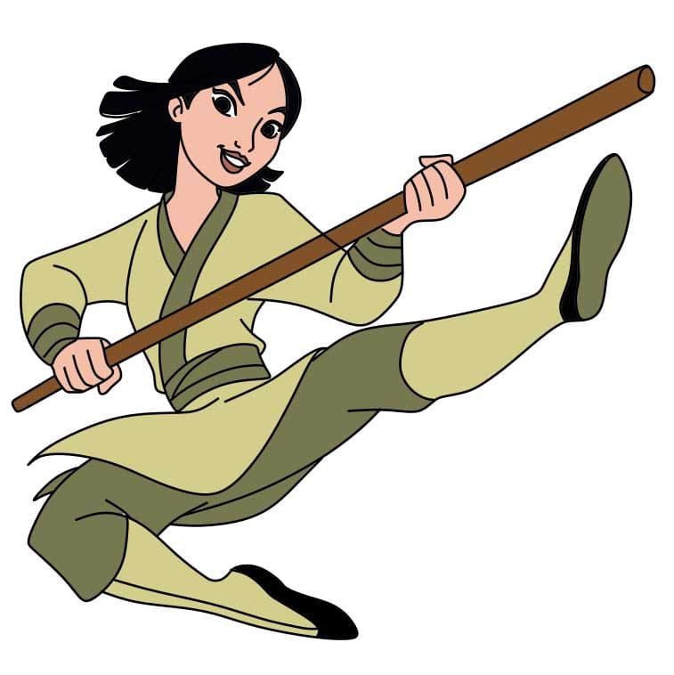 Jak Nakreslit How-to-draw-Mulan-Step-11