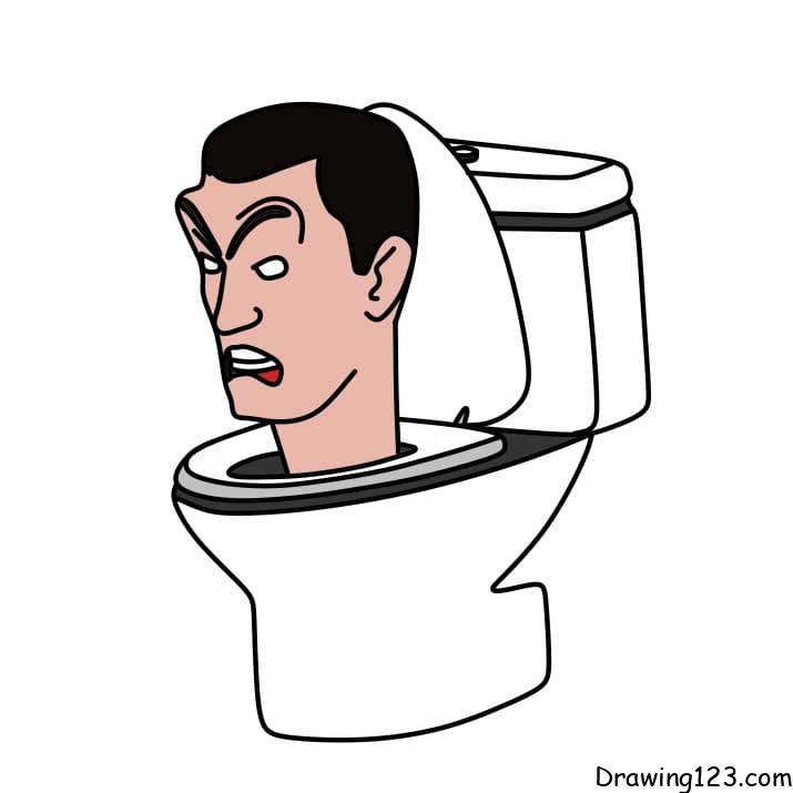 Jak Nakreslit How-to-draw-Skibidi-Toilet-Step-9-1