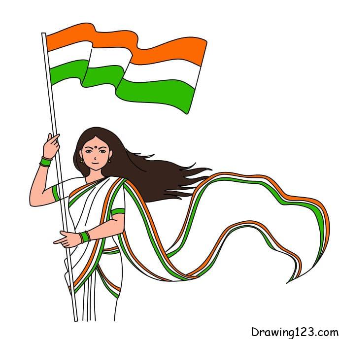 Jak Nakreslit How-to-draw-the-Independence-Day-of-India-step-11-2