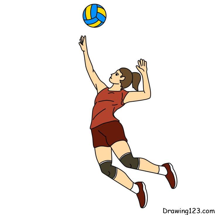 Jak Nakreslit How-to-draw-volleyball-Step-11