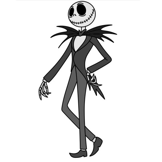 Jak Nakreslit Jack Skellington 11 (11)