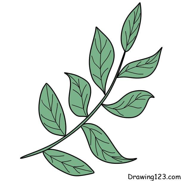 Jak Nakreslit how-to-draw-a-leaf-step-4-4