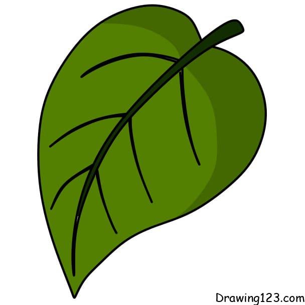 Jak Nakreslit how-to-draw-a-leaf-step-4-7