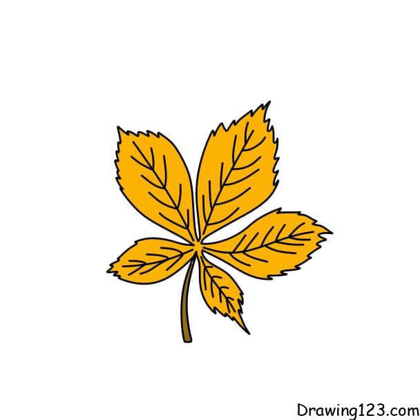 Jak Nakreslit how-to-draw-a-leaf-step-7