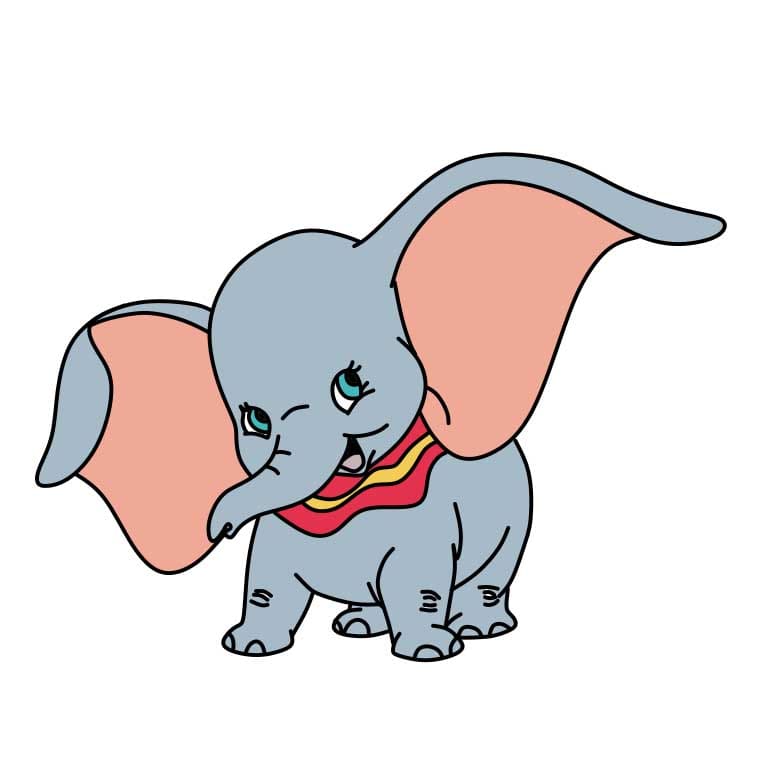 Jak Nakreslit How-to-Draw-Dumbo-Step-8-5