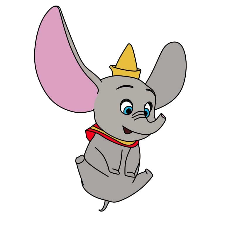 Jak Nakreslit How-to-Draw-Dumbo-Step-9-4